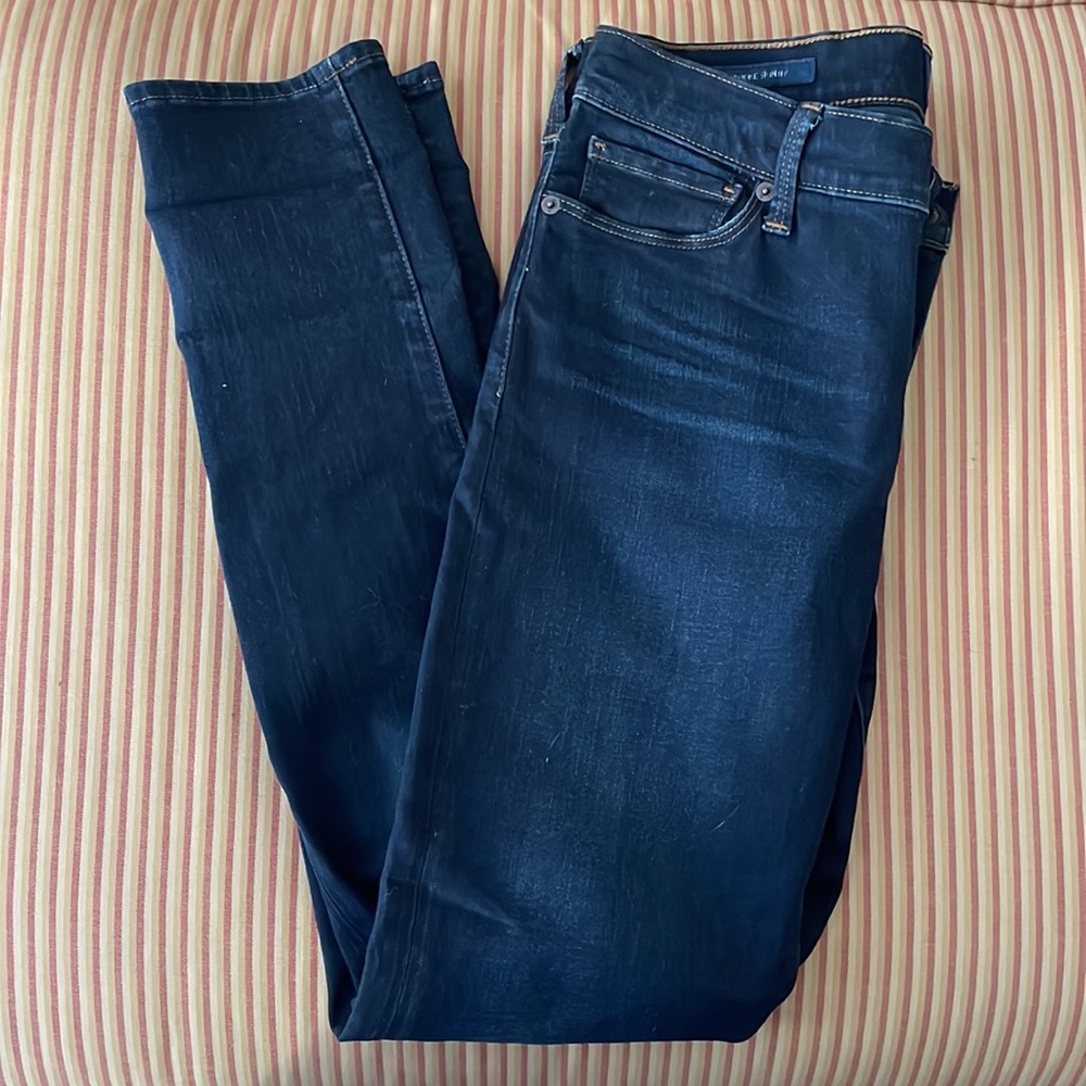 Lucky Brand full length jeans darker wash size 8